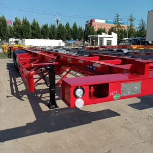 Heavy Duty Factory Custom Truck Trailers 40ft Shipping Container Chassis Skeleton Semi Trailer for Sale