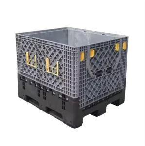 Heavy Duty Industrial Easy Folding Plastic Pallet Bin Collapsible Bulk Container Stackable Storage Box for Cargo & Equipment