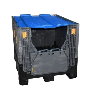 Heavy Duty Industrial Injection Molded PE Foldable Plastic Container for Storage & Shipping Eco Friendly Over 35L Capacity