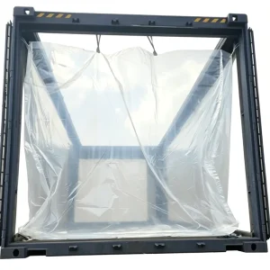 Heavy Duty PE Full Access Container Liner Bags Custom Size Transparent Moisture Proof Square Bottom Bag