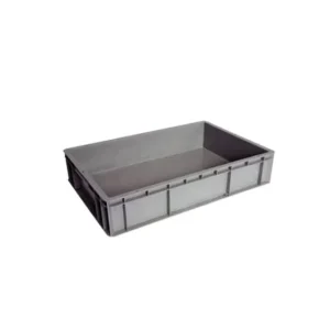 Heavy Duty Solid EU Container Big Bulk Plastic Crate with Lid Stackable for Industrial Use
