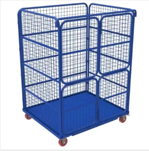 Heavy Duty Stacking Wire Mesh Cage Industrial Storage Container Pallet