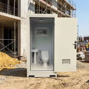 Heavy Duty Steel Restroom Waterproof Modular Container Thermal Insulated for Festival Temporary Sites