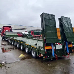 High Capacity 40FT Flatbed Semi Trailer for Container Transport Heavy Equipment and Logistics Hauling for Africa and South Asia