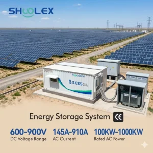 High Capacity Containerized ESS with Fire Protection HVAC Industrial Battery Storage System for Solar Integration Microgrid