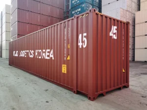 High Cube Heavy Duty Steel Freight Container CSC Plate Certified 45HC ISO Shipping Container