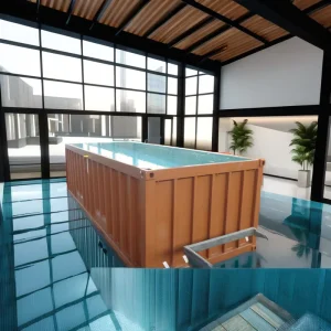 High Durability Steel ISO Standard Shipping Pool Container 44cu.m Capacity