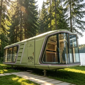 High End Aluminum Prefab Eco Friendly Durable Modern Container House Modular Cabin for Supermarket & School Use
