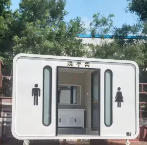 High End Luxury Eco-Friendly Durable 3-Stall Trailer Toilet for Global VIP Events Outdoor Custom Interior