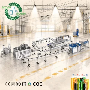 High-Performance 10000BPH DCGF32-32-10 Sparkling Water Bottling Plant CE ISO Certified for Drink Bottling