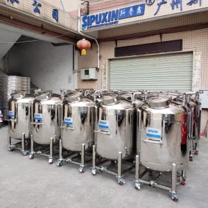 High Quality 1000 L Stainless Steel 304/316 Mirror Polished LPG Storage Tank Pump Motor Liquid Nitrogen Chemical Easy