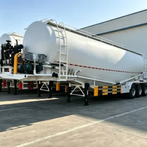 High Quality Cement Trailers 25CBM Leaf Spring Factory Direct Sale Fly Ash & Barite tank trailer