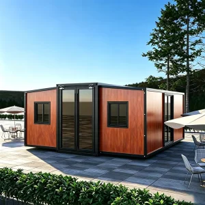 High Quality Double Wing Expandable Container House 20ft 40ft Foldable Prefabricated Steel Mobile Home Office Building Bedroom