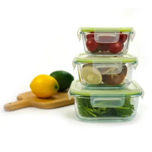 High Quality Eco-friendly Square Glass Container Great for Baby’s Food Preservation Tiffin Lunch Box