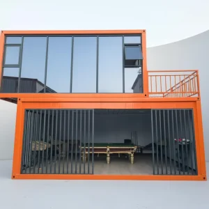 High Quality Luxury Double Deck Waterproof Durable Container Houses for Office Mobile Use Toilet Garage Billiard Room Small Bar