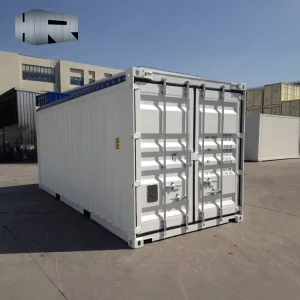 High Quality New 20ft Steel Dry Shipping Container Standard Size with Waterproof Soft Roof and Open Top