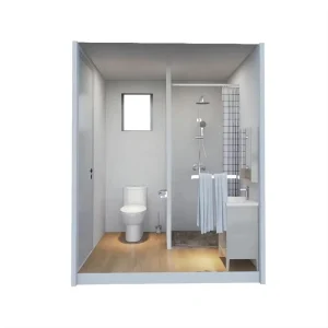 High Quality Portable Outdoor Prefab Toilet Cabin and Mobile Shower Unit for Public Park and Tourist Resort Use