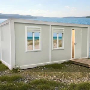 High Quality Prefab Modular Farmhouse Bedroom Sandwich Panel Steel Flat Pack Container House Office Building Workshop