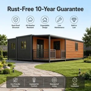 High Security Multi Lock Doors 30ft Expandable Container House with Anti Termite Flooring for Tropical Region Housing Units