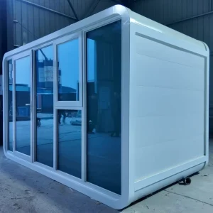 High Strength Waterproof Rectangle Prefab Cabin Smart Dimming Film Custom Multifunctional Mobile Office Building Hotel