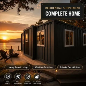High-Tech Modular Folding Container House for Geek Room and Home Cinema Cinema Extension
