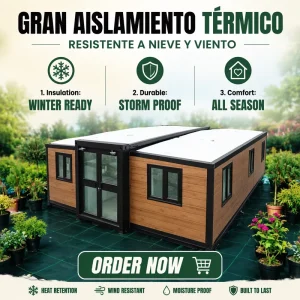 High Temperature Baking Paint Rust Proof Luxury Prefabricated Modular Villa with Laser Cutting Steel Frame for Long Life