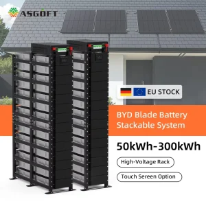 High Voltage ESS Stackable 100kWh 200kWh 300kWh Power Supply LiFePO4 Battery Industrial Commercial Energy Storage