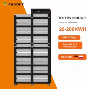 High Voltage Rack-Mounted Lithium-Ion Commercial Industrial Energy Storage System 50kWh-93kWh On-Grid Off-Grid