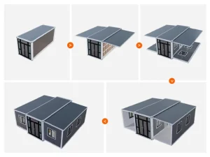High Wind Resistance Performance 30ft Custom Expandable Tiny House on Wheels Two Bedroom Caravan Park Prefab Office Cabin