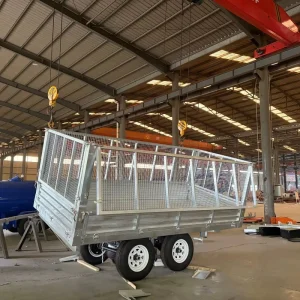 High-quality Dump Trailers with Motor for Tractor Trailer Use in Farming and Agricultural Applications