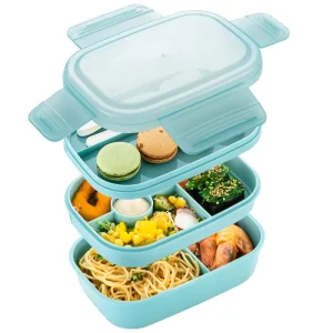 High quality PP5 Lunch Box Heat resistant Microwave safe Heatable Triple Tier Leak proof 1 2L Eco Friendly Newborn Customizable