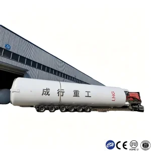 Horizontal Pressure Vessel Cryogenic Storage Tank for LNG Storage and Transportation SS304 ASME CE Certified for Industrial Use