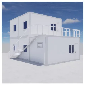 Hot Selling 20FT Prefab Container Houses Prefabricated Four Rooms Luxury 2 Story Shipping