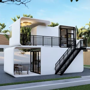 Hot Selling Apple Cabin House Mini Popular Mobile Office Hotel Home Small Container House Steel Structure Eco Friendly Durable
