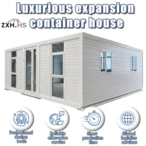 Hotel Apartment Style 40ft Expandable Container Home 3 Bedroom 2 Bath Modular Build Prefab Factory OEM China
