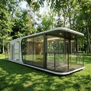 Hotel Steel Modular Container Capsule Room with Kitchen Pod Trade Prefabricated Capsule Room 40 Feet