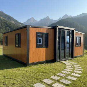 Huaying 20ft Luxury Expandable Container House Chinese Design Steel Sandwich Panel Material Prefabricated Home Bedroom Shop