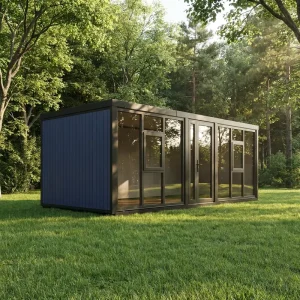 Hurricane Resistant Prefab House, Insulation Flat Pack Foldable Expandable Light Steel Container Home