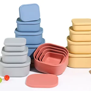 Hyri Food Storage Container Bento Microwave Safe Lunch Box With Lid Oven Safe Large 1500ml Silicone Bento Lunch Box