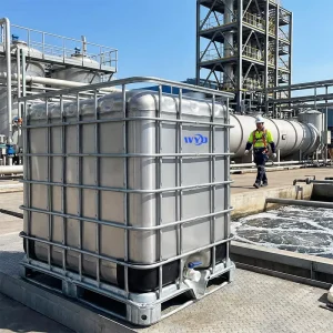IBC Tank 1000L Food Grade Stainless Steel Pressure Vessel Liquid Nitrogen Compatible Dairy Edible Oil Container ISO9001