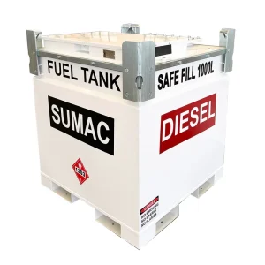 IBC1000L Double Walled Fuel Storage Tank With Trailer for Auto Mobile Fuel Station UL142 Certified US Canada Standard