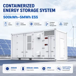 IP65 Commercial and Industrial Energy Storage Solution 5 MW Lithium Battery MSDS Energy Storage 100kWh