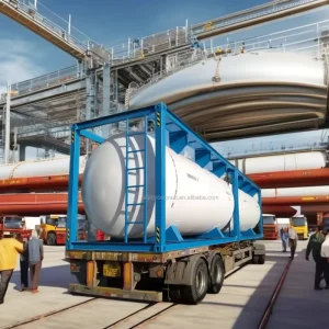 ISO 20 Feet 20-21cbm Container Tank for Chemical Storage and Transport for Petrol Service Equipment