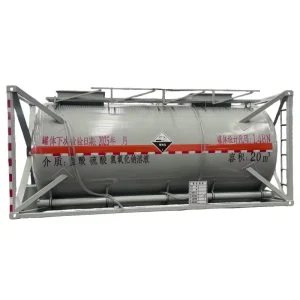 ISO 20FT 40FT Tank Container Liquid Chemical Danger Acid Tank Container