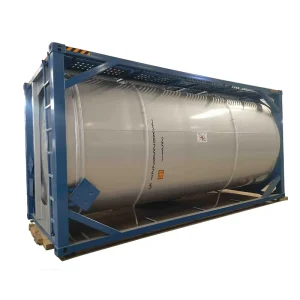 ISO 3 Compartments 20 FT 28 CBM Carbon Steel Liquid Tank Container for Transporting Diesel Fuel and Gasoline