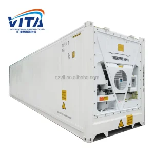 ISO Standard Refrigerated Container, 40-Foot Reefer Container for Cold-Chain Transportation and Seafood and Meat Storage