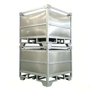 ISO Certified Food Grade Polished 316 Stainless Steel for Edible Oil 1145x1145x1200(±5) mm Storage 1000L Square Container