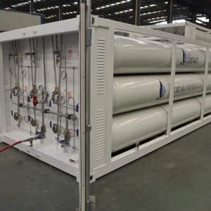 ISO Standard 20ft 6 Tubes CNG Tube Bundle Container 25MPa 4030Nm³ CNG Storage Skid