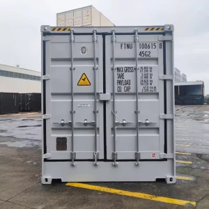 ISO Standard Shipping Container for Sea Transportation Cargo 40ST Full Side Open RAL7035