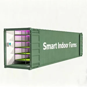 Indoor Container Plant Factory Hydroponics 40HQ Freezer Shipping Container Farm Hydroponic Green Grass Fodder Machine